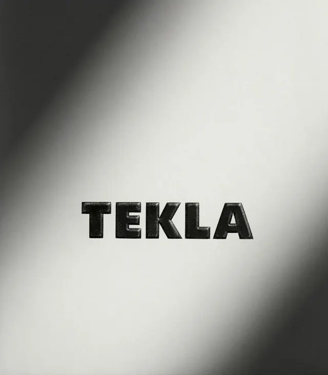 TEKLA Wordmark Design, minimal, monochrome, monochrome