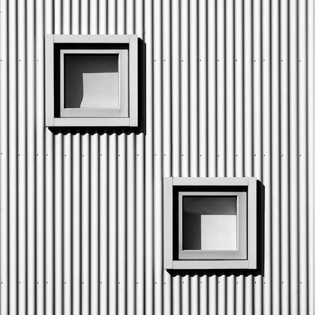 Geometric Window Pattern, minimal, swiss, monochrome