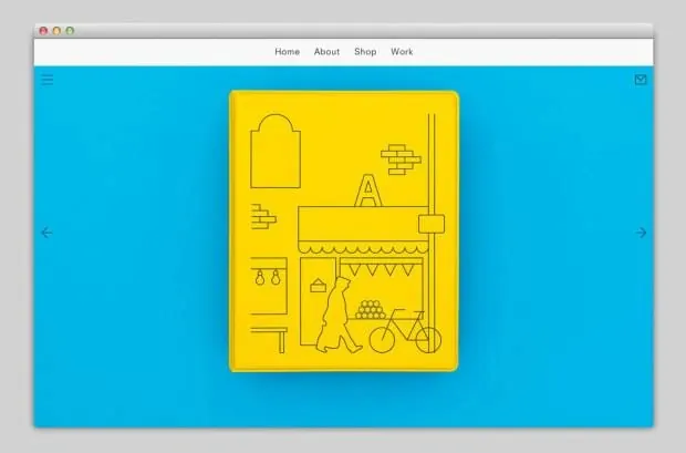 Line-art Illustration UI Mockup, minimal, flat, vibrant