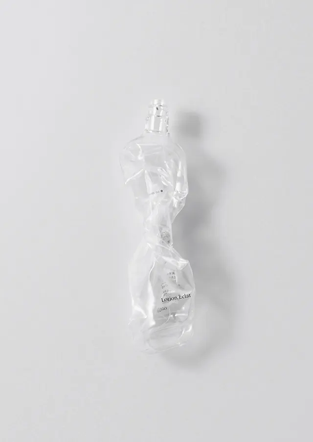 Transparent Plastic Bottle Mockup, minimal, photographic, monochrome
