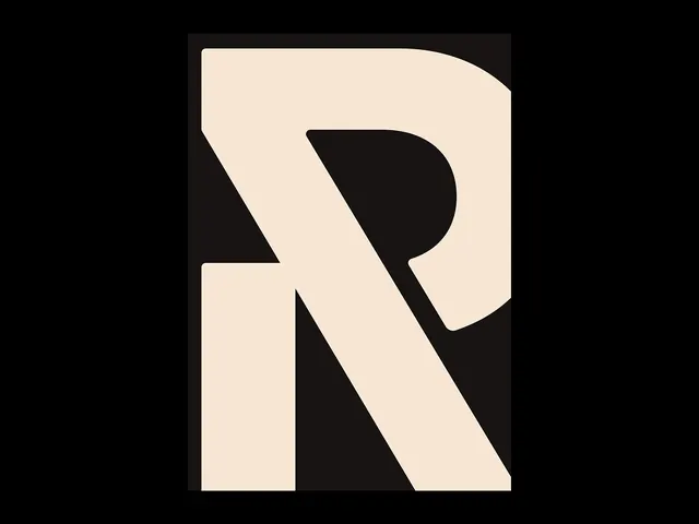 Geometric Letter R Logo, minimal, geometric, high-contrast