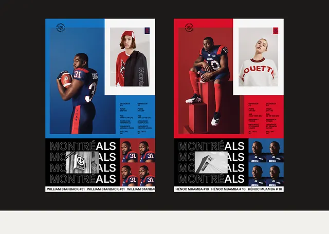 Sports Apparel Brand Identity and Layout, boxed, photographic, high-contrast
