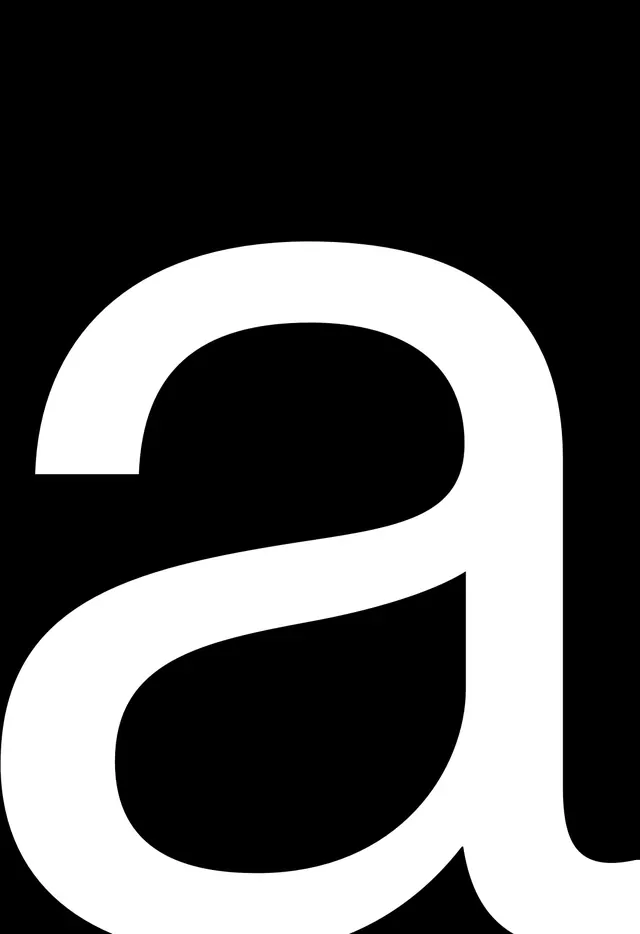 Lowercase 'a' Type Specimen, minimal, monochrome, monochrome