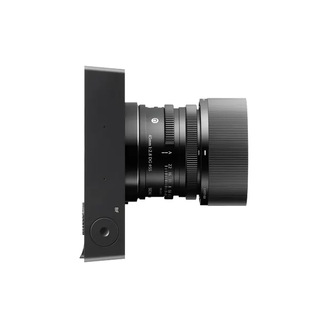 Camera Lens Mockup, minimal, technical, dark