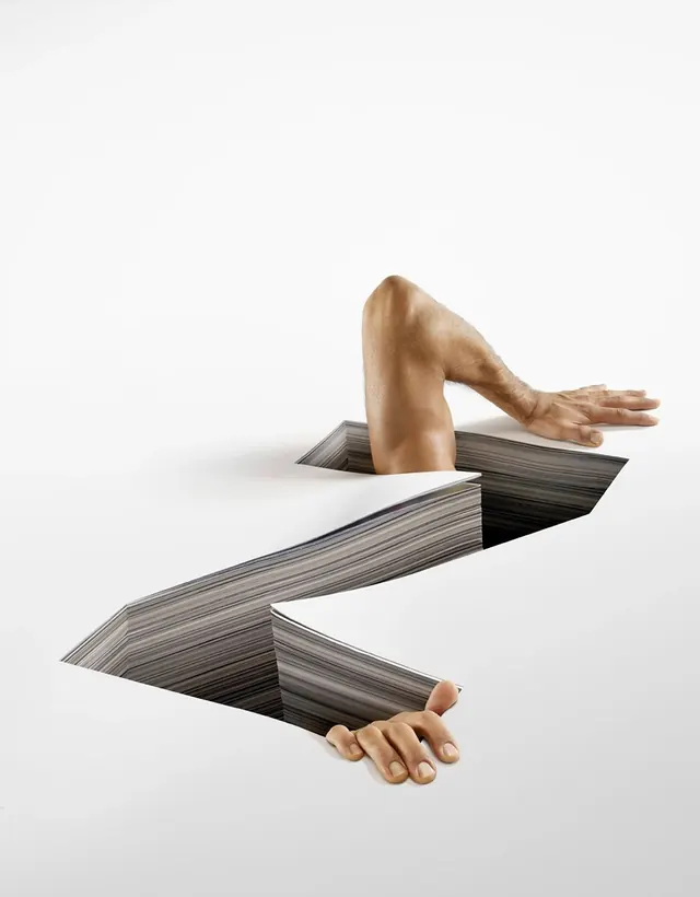 Surrealist Human Form and Geometric Architecture, minimal, abstract, light