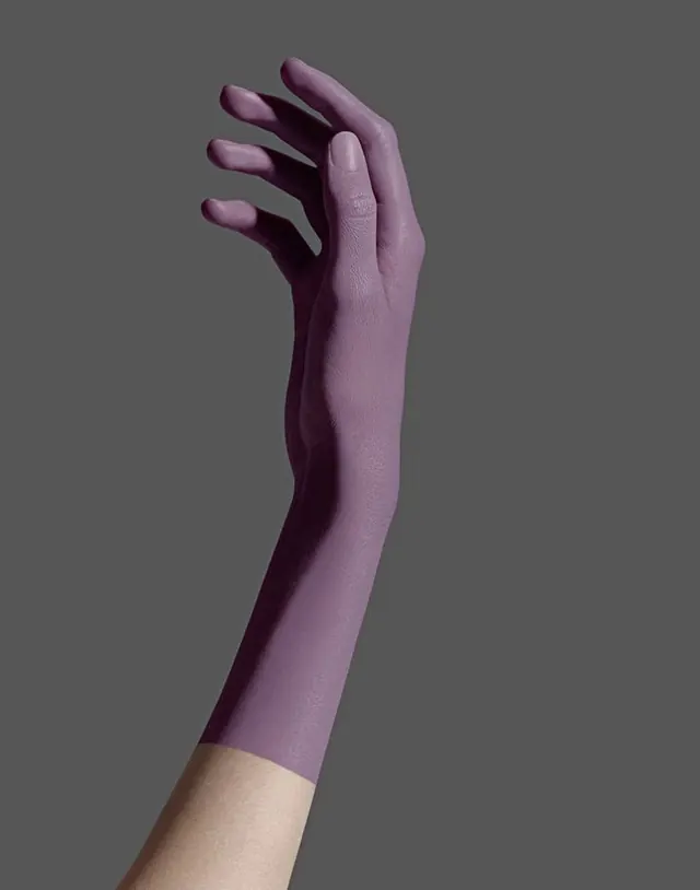 Purple Glove Mockup, minimal, photographic, muted