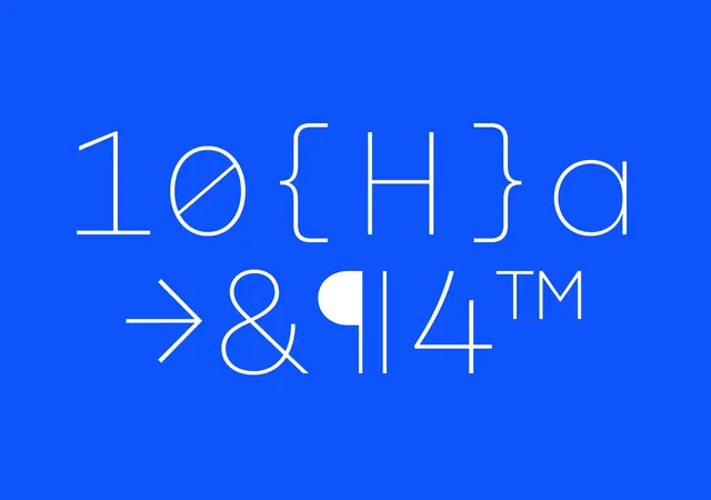 Abstract Typographic Composition, minimal, brutalist, vibrant