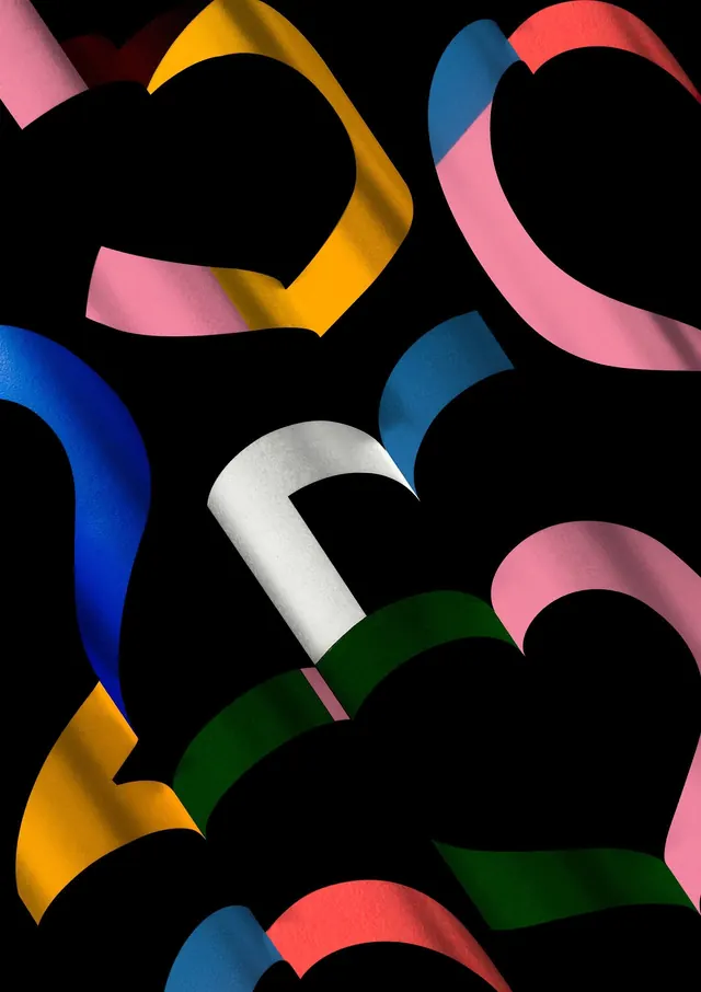 Abstract Geometric Shapes Composition, geometric, abstract, high-contrast