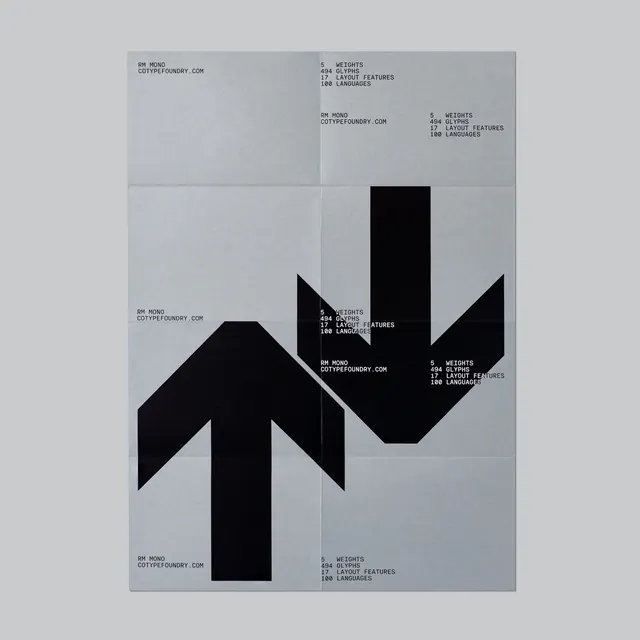 Geometric Arrow Identity System, minimal, swiss, monochrome