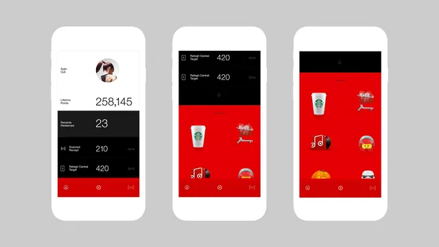 Mobile App UI Design Mockups, minimal, flat, high-contrast