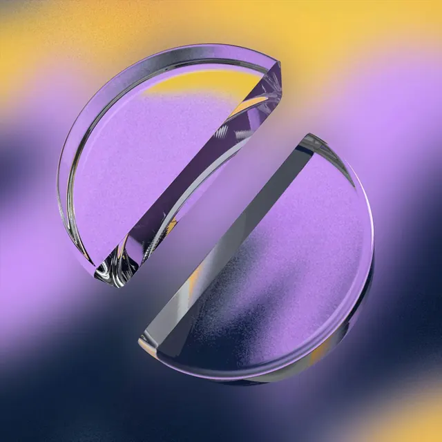 Abstract Glassmorphism 3D Render, glassmorphism, gradient-heavy, vibrant
