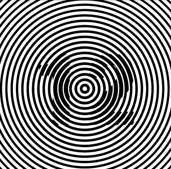 Concentric Circle Pattern, minimal, monochrome, monochrome