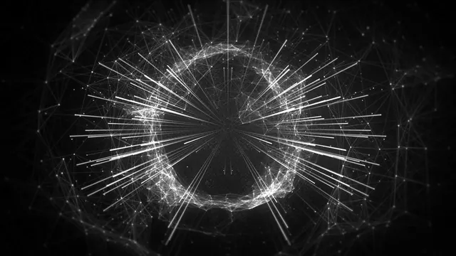 Abstract Geometric Light Burst, dark-mode, geometric, dark
