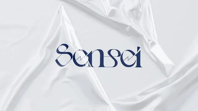 Sensei Wordmark Mockup, minimal, luxury, light