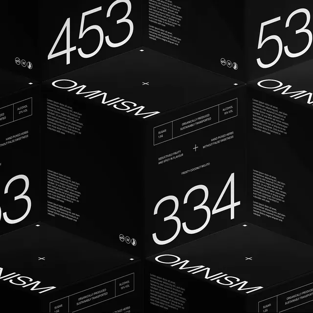 ONAVISU Identity System Mockup, minimal, swiss, dark