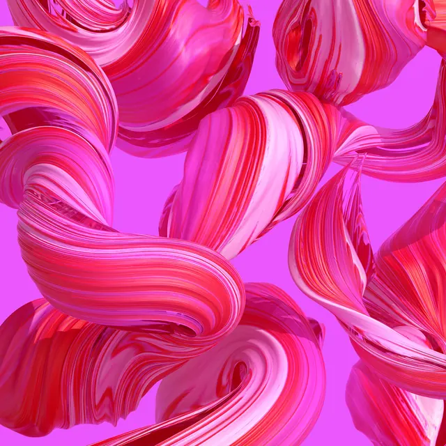Abstract Pink Fluid Swirls, organic, abstract, vibrant