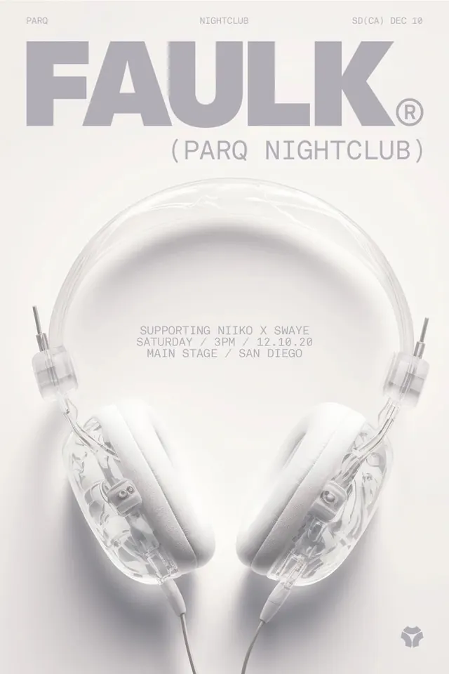 Falk Nightlight Poster Design, minimal, swiss, monochrome