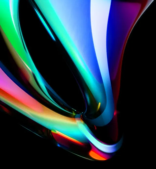 Abstract Fluid Gradient, gradient-heavy, 3d-render, vibrant