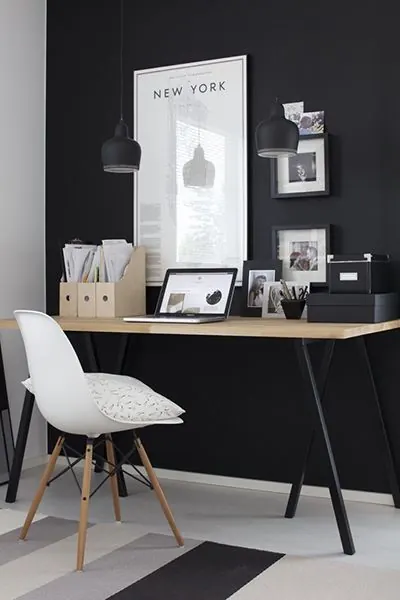Minimalist Workspace Mockup, minimal, corporate-clean, dark