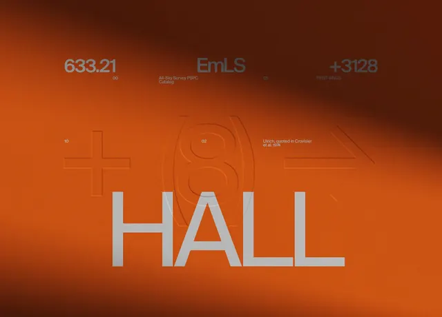 Technical Hall Wordmark, technical, minimal, vibrant