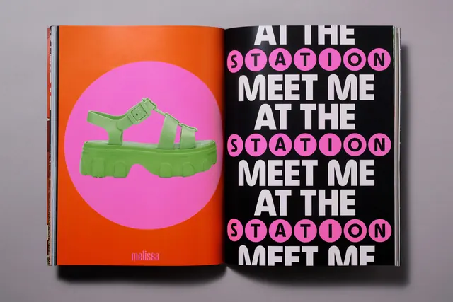 Graphic Design Book Cover, brutalist, neo-brutalist, vibrant