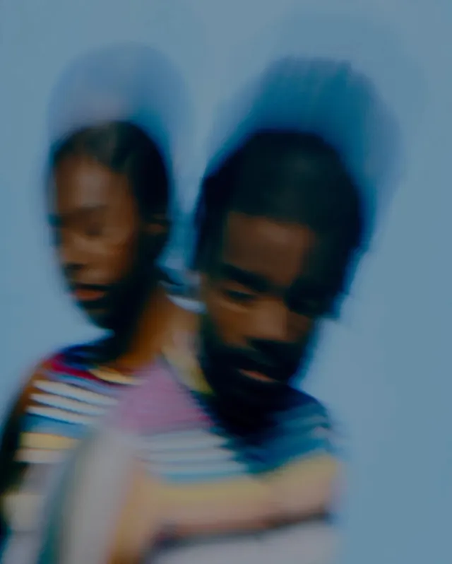 Motion Blur Portrait Collage, abstract, playful, vibrant