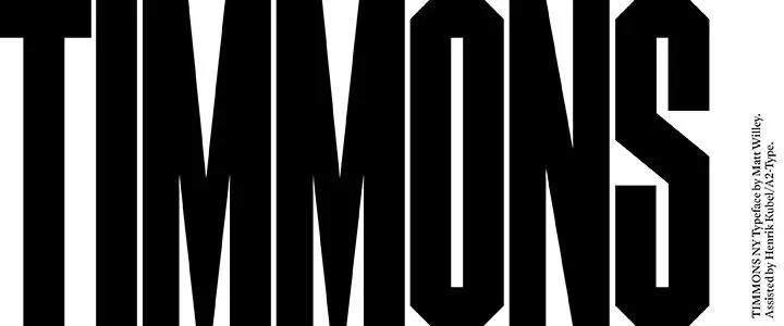 TIMMONS Wordmark, minimal, brutalist, high-contrast