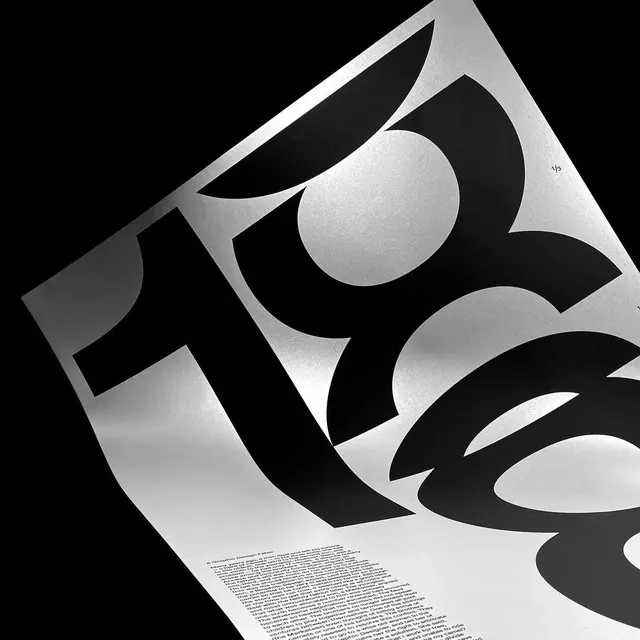 Abstract Geometric Typography Design, brutalist, neo-brutalist, monochrome