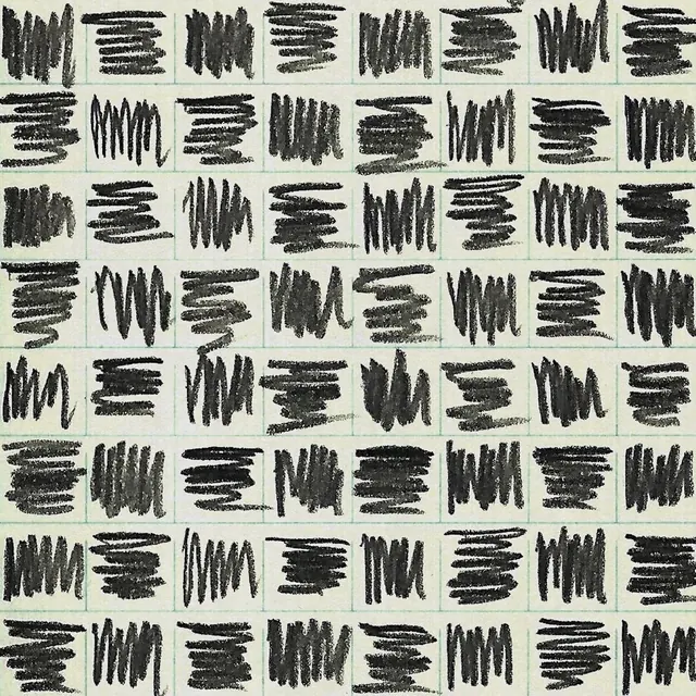 Abstract Scribble Pattern, minimal, monochrome, monochrome