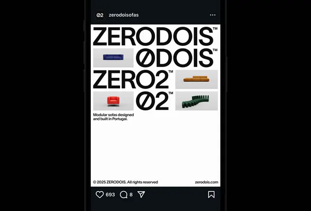 ZERO DOIS Identity System, minimal, swiss, high-contrast