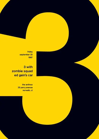 Geometric Typography Poster, minimal, swiss, high-contrast
