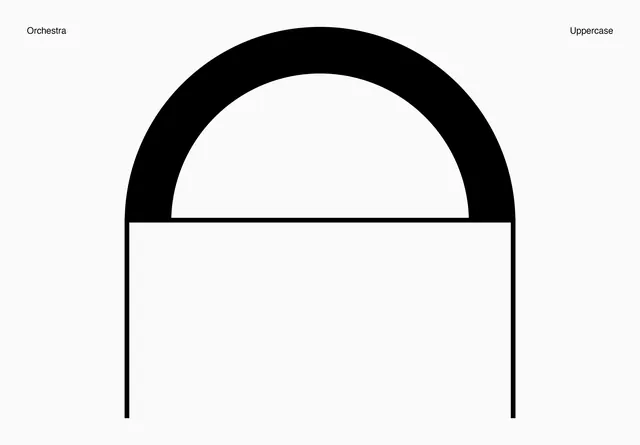 Orchestra Uppercase Logo Design, minimal, swiss, monochrome