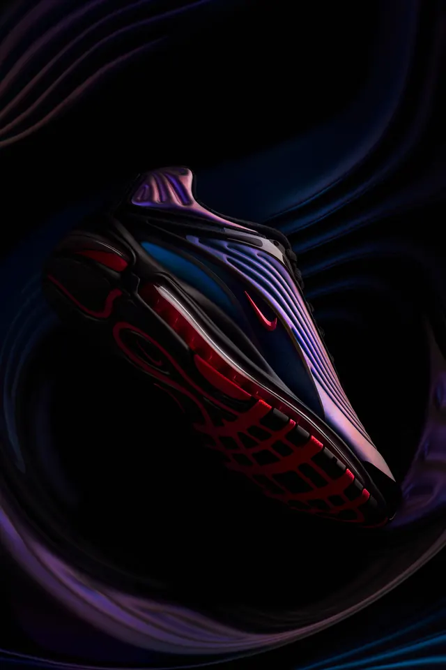 Abstract Fluid Gradient Graphic, gradient-heavy, dark-mode, dark