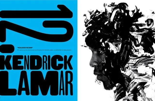 Kendrick Lamar 2017 Visual Identity, brutalist, maximalist, vibrant