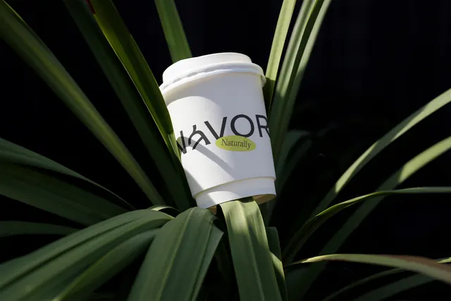 Flavor Coffee Cup Mockup, minimal, photographic, high-contrast