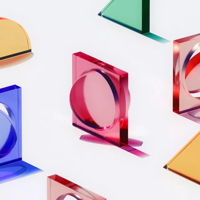 Geometric Glassmorphism Shapes, glassmorphism, minimal, vibrant