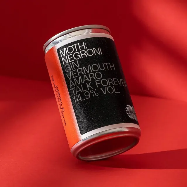 Moth Negroi Packaging Design, minimal, brutalist, high-contrast