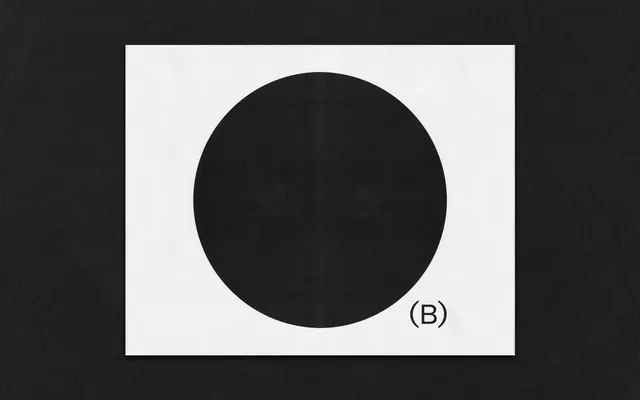 Geometric Circle Graphic, minimal, swiss, high-contrast