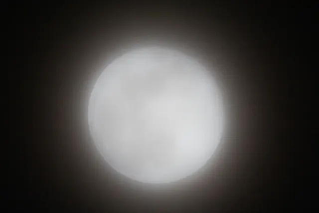 Glowing Lunar Sphere, minimal, photographic, monochrome