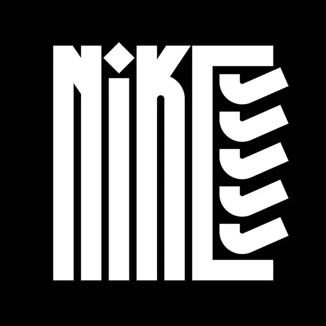 Geometric Wordmark Design, minimal, brutalist, monochrome