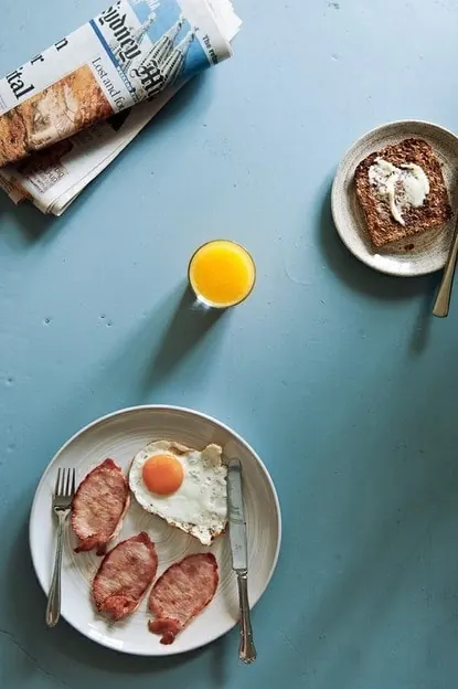 Breakfast Food Mockup, minimal, photographic, vibrant
