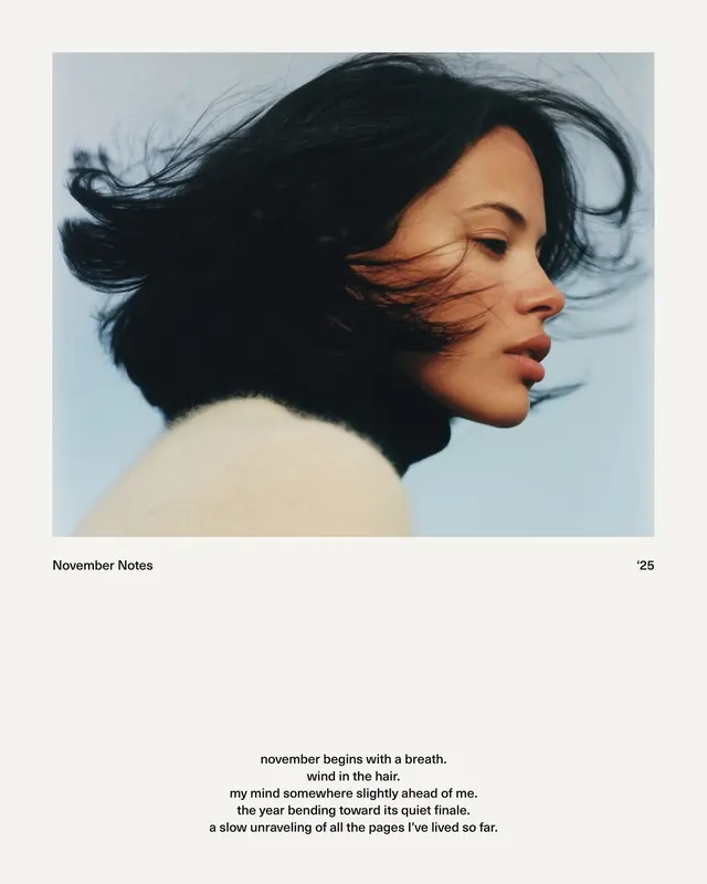 November Issue Editorial Spread, minimal, editorial, light