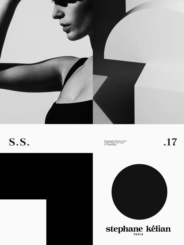 Stephanie Lilian Identity System, minimal, swiss, monochrome