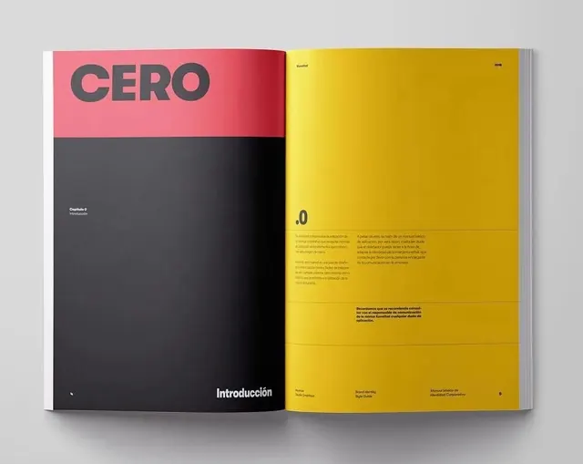 CERO Editorial Spread, minimal, swiss, high-contrast