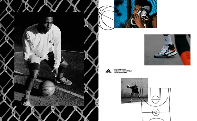 Mixed Media Design Reference Board, minimal, brutalist, high-contrast