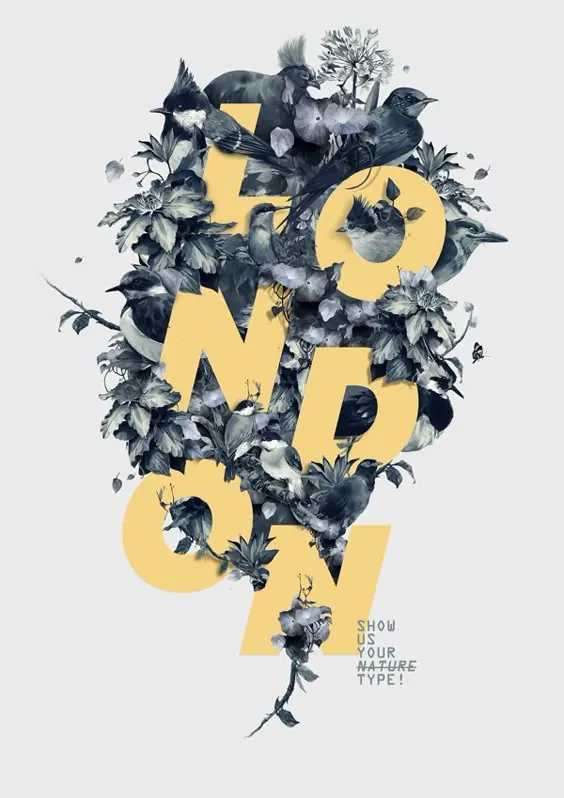 Floral Wordmark Design, organic, illustrated, high-contrast