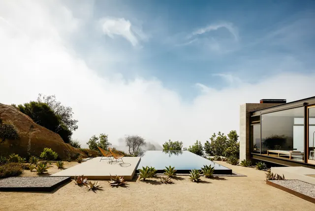 Modernist Poolside Architecture, minimal, luxury, light