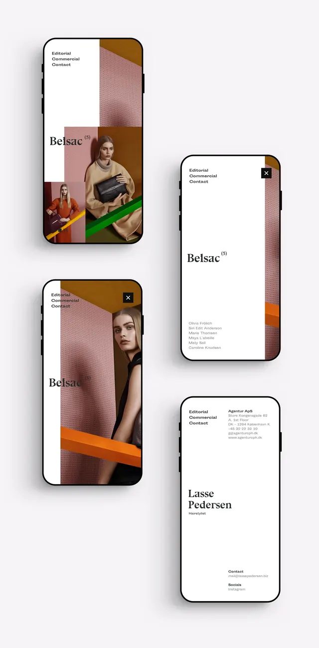 Mobile App UI Mockups, minimal, editorial, light