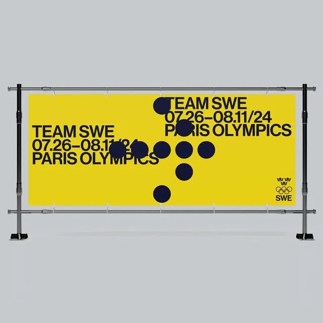 TEAM SWE Paris Olympics Branding, swiss, minimal, vibrant