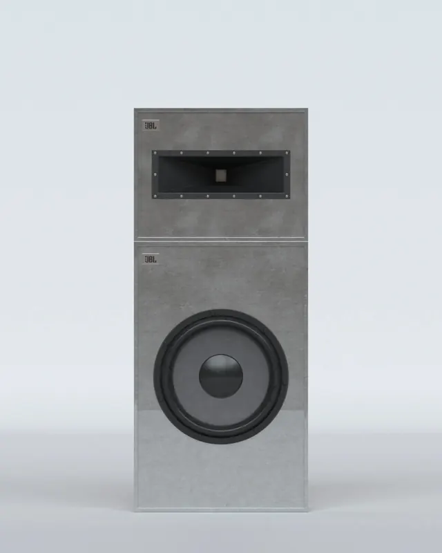 Industrial Speaker Mockup, minimal, technical, monochrome